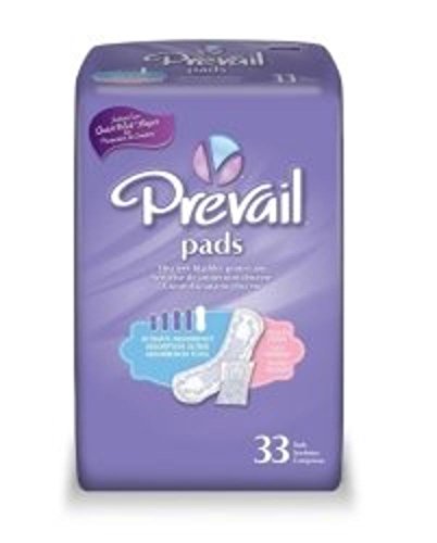 Pad Incontinence Prevail Thin 33Ea/Pk 4Pk/Cs