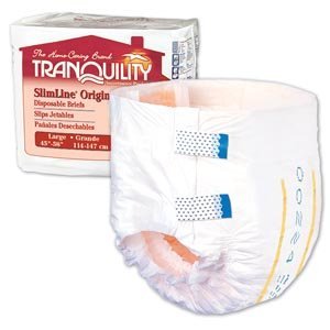 Incontinence 2132 Principle Tranquility Slimline Disposable Briefs; 8PK/CS