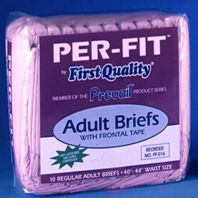 First Qual 16263100 Incontinent Brief Prevail Per-fit Easy-lock Fasteners (el...