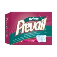 Prevail Adult Briefs - Large - 45"-58" - - Pack of 16