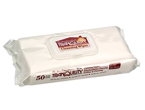 Tranquility Personal Cleansing Washcloth with Aloe - 3/Packs of 50