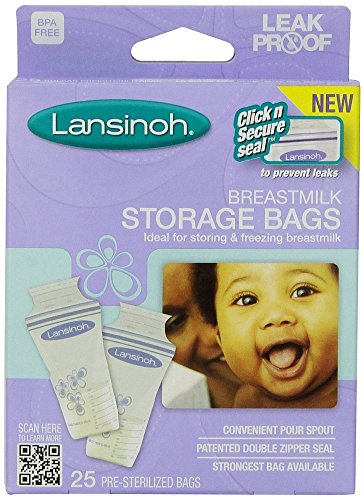 Lansinoh Breastmilk Storage Bags 25 Each ( Pack of 3)