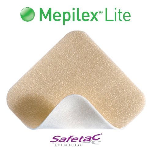 Molnlycke Mepilex Lite Soft Silicone Foam Dressing 6"X6" - Box of 5 - Model 2...