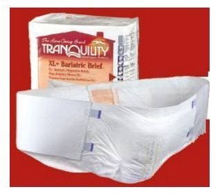 PRINCIPLE Incontinent Brief Tranquility Tab Closure Bariatric Disposable Heavy Absorbency (#2192, Sold Per Case)