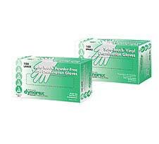 Dynarex 26111301 Exam Glove Safetouch Nonsterile Powder Free Vinyl Smooth Ivory Small Ambidextrous 2611 Box Of 100