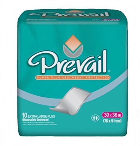 Special 4 packs of Underpad Prevail 30"x36" - 10 per pack