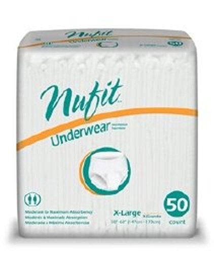 First Quality Absorbent Underwear Nu-Fit Pull On X-Large Disposable Heavy Absorbency (#NU-514, Sold Per Case)