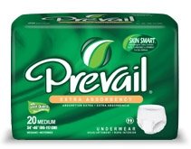 First Qual 82123101 Absorbent Underwear Prevail Extra Pull On Medium Disposable Extra Absorbency Pv-512 Box Of 20