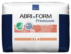 Abena Abri Form XL4 X-Plus Premium Cloth-Like Adult Diapers (44-68" Waist) - Case of 48