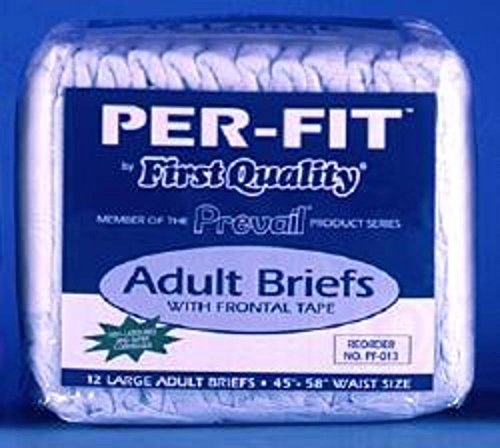 Prevail Brief Tab Closure Large Disposable Heavy Absorbency, PK/18