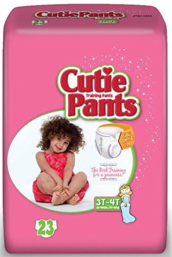 Cuties Refastenable Training Pants for Girls 4T-5T, up to 38+