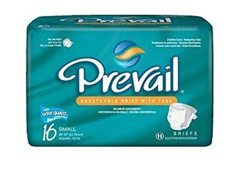 Prevail Brief Adult, Small 20-31, 16 pack by First Quality Products Inc.