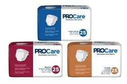 First Quality Incontinent Brief ProCare Tab Closure Medium Disposable Heavy Absorbency (#CRB-012/1, Sold Per Bag)