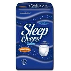 Sleep Overs, Prevail Youth Pants, X-Large, 85-125 lbs. 13 Ct (One Package 13 Disposable Pants)