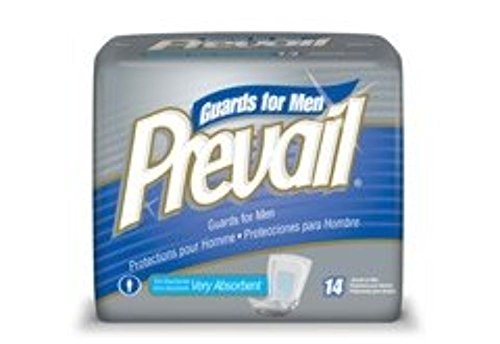 First Quality Bladder Control Pad Prevail 13" Length Moderate Absorbency Male (#PV-812/1, Sold Per Case)