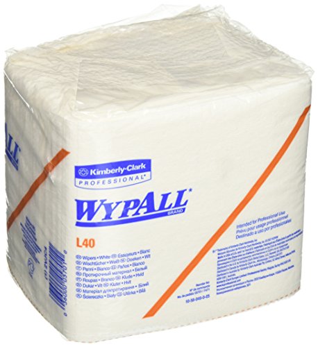 Kimberly Clark Safety 5701 Wypall L40 1/4 Fold Wipers, 12.5" x 14.4" Size (Pack of 56)