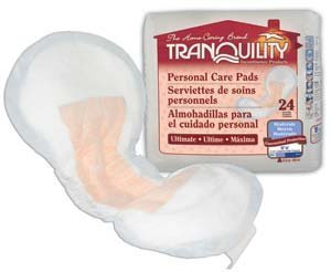 Tranquility Personal Care Pads 16.5" x 7.25" (4 Pack of 24)