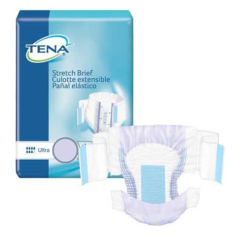 TENA Stretch Ultra Brief Med/Reg 72/Case