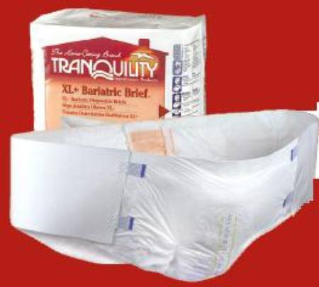 Principle 21923101 Incontinent Brief Tranquility Hook And Loop Tab Bariatric Disposable Maximum Absorbency 2192 Box Of 8