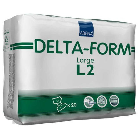 Abena Delta-Form L2 Briefs, Large, Case/80 (4/20s) by Abena