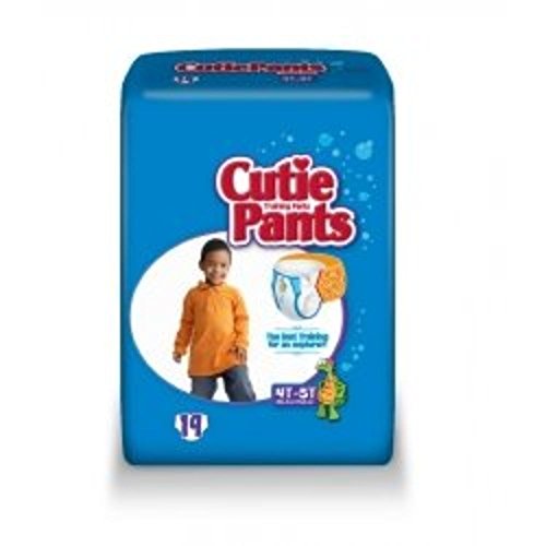 First Quality Youth Training Pants Cutie Pants Pull On 4T-5T Disposable Heavy Absorbency (#CR9007-BG, Sold Per Bag)
