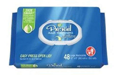 Wipe Incontinence Prevail 8X12 96Ea/Pk 6Pk/Cs