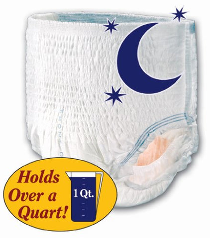 Principle Business Enterprises 2117 Tranquility Overnight Disposable Absorbent Underwear X-Large, CS/56