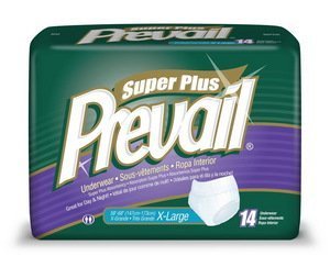 Special 4 packs of Prevail Underwear Super X-Large - 14 per pack - First Quality PVS514 by med-First Quality