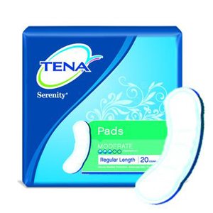 TENA Serenity Light Ultra Thin Pads, Regular, 9 Inch Length - 1/Pack of 30