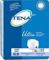 Tena Stretch Ultra Brief Medium 33" - 52",Sca Personal Care Inc - Pack