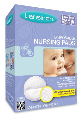 Lansinoh 20265 Disposable Nursing Pads Mega Size Package, Pack of 8 (60 Each)