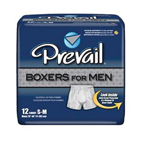 Prevail Boxers for Men, Prevail Boxer M Disp 28-40in, (1 CASE, 48 EACH)