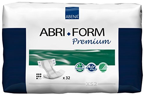 Abena Abri-Form Premium Brief, Extra Small, XS2, 32 Count by Abena
