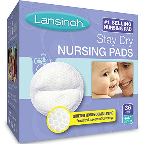Lansinoh Stay Dry Nursing Pads Medium 36 Each