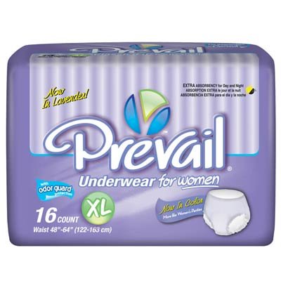 Prevail Classic Fit Underwear for Women - X-Large 64/case