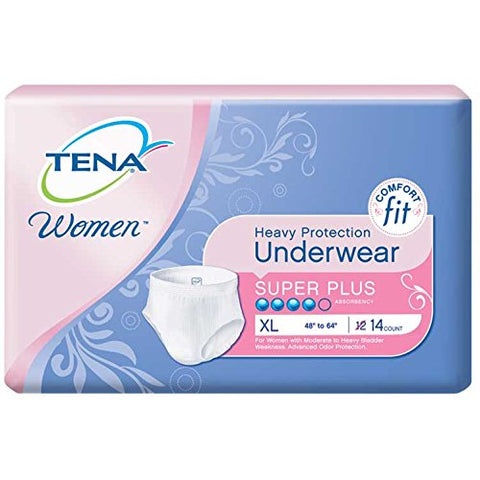 TENA Women and TENA Men Protective Underwear 48 in. - 64 in./Case of 56