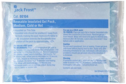 Cardinal 80104 Pack Hot/Cold Jack Frost Gel Med 9x6" LF Reusable
