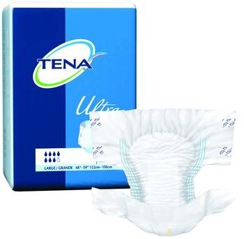 TENA Ultra Brief - X-Large - Waist: 60" - 64" - 15 Each / Pack
