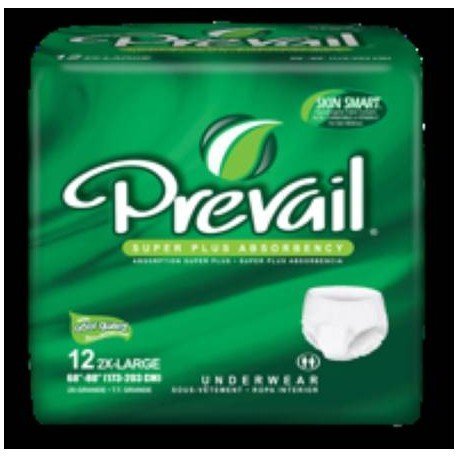 BRIEF PREVAIL PULLON 2XLG CS/48 FIRST QUAL