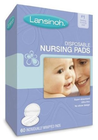 Lansinoh 20265 Disposable Nursing Pads, One box of 60-ct pads [Item #17042]