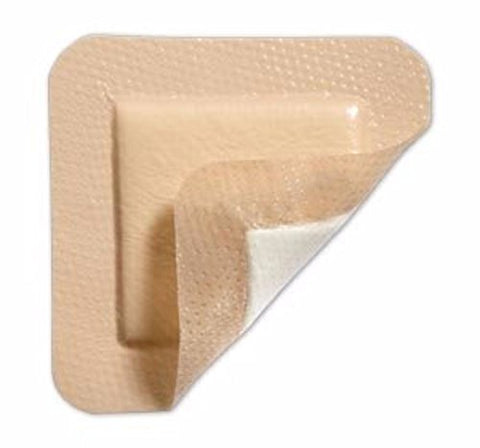 Border Foam Dressing Self-Adherent Absorbent 4" X 4" 5/Bx
