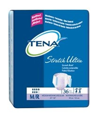 SCA Incontinent Brief Tena Stretch Ultra Tab Closure Medium Disposable Heavy Absorbency (#67802, Sold Per Case)