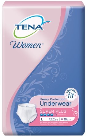 Tena 54900 Large Protective Underwear Super Plus Women 64/Case by Tena