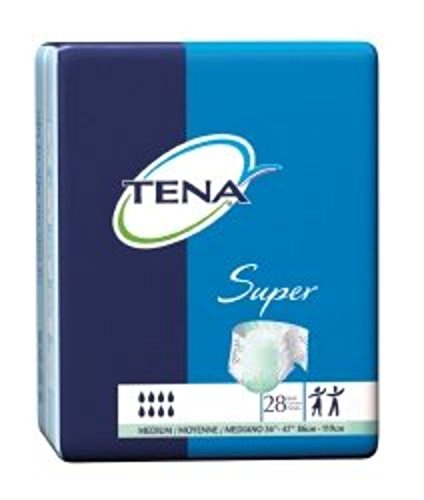 SCA Incontinent Brief Tena Super Brief Tab Closure Medium Disposable Heavy Absorbency (#67401-BG, Sold Per Bag)