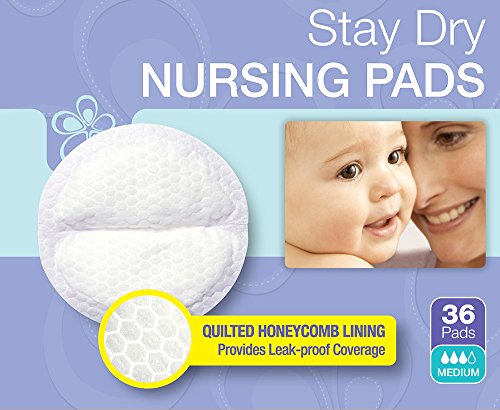 Lansinoh Stay Dry Nursing Pads Medium 36 Each