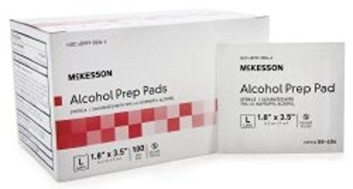 Pad Alc Prep Str Lg 100Ea/Bx 10Bx/Cs