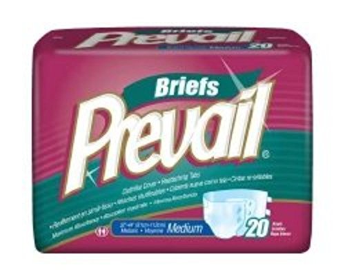 First Quality Incontinent Brief Prevail Tab Closure Medium Disposable Heavy Absorbency (#PV-012/1, Sold Per Pack)