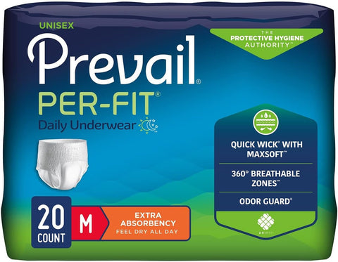 Prevail Pull On Medium Disposable Heavy Absorbency (#PF-512, Sold Per Case)
