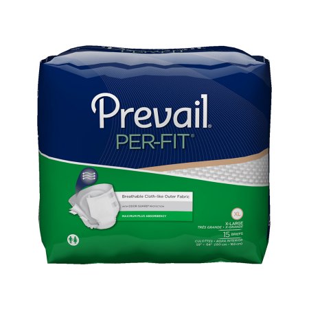 Prevail Per-Fit Maximum Absorbency Briefs, Extra Large, 15-Count (Pack of 4)