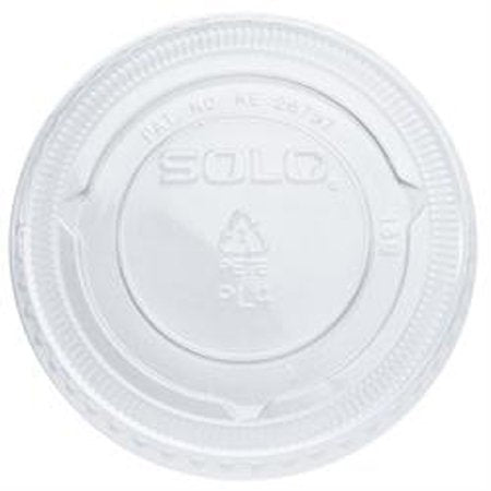 Solo Foodservice PL4N Pet Plastic Portion Cup Lid, Clear (Pack of 2500)